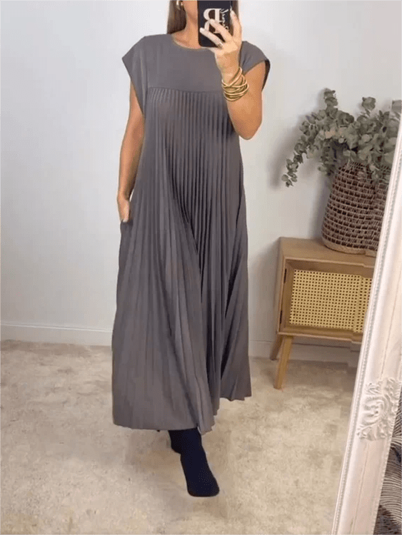 Sandra | Pleated Elegant Dress