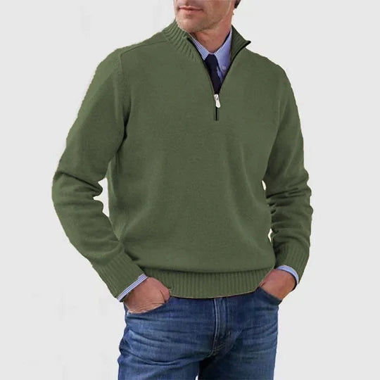 Howard | Well-Groomed Class Zipped Sweater