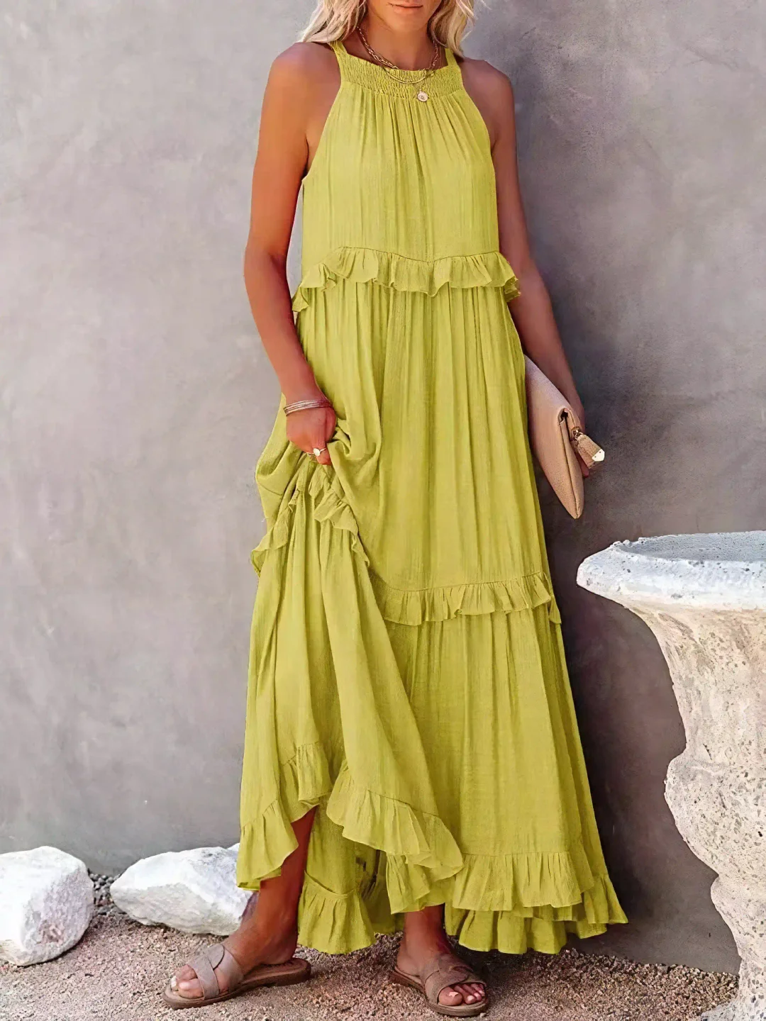 Elsie - Ruffle Maxi Dress