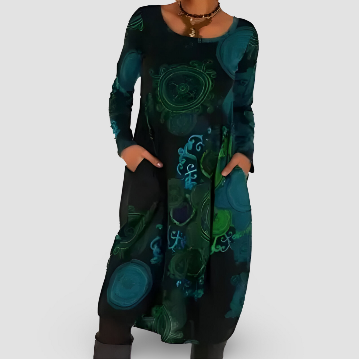 Ronja™ - Winter dress with bohemian elegance
