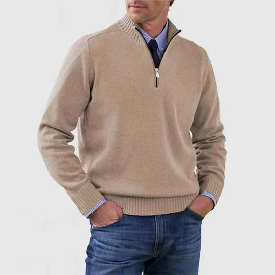 Howard | Well-Groomed Class Zipped Sweater