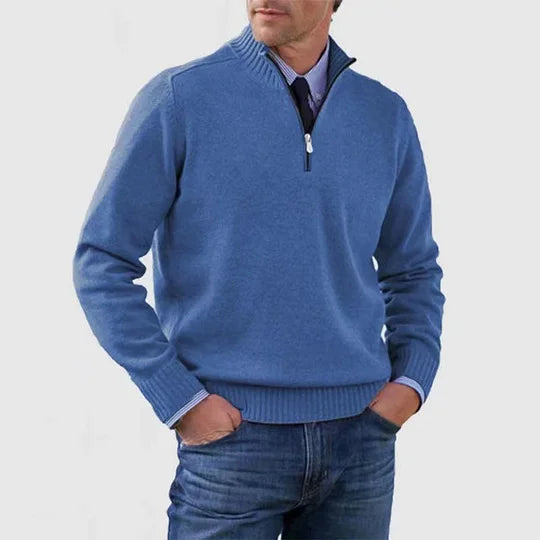 Howard | Well-Groomed Class Zipped Sweater