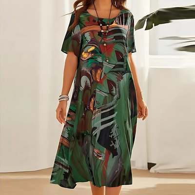 Filomena | Stylish Abstract Print Dress