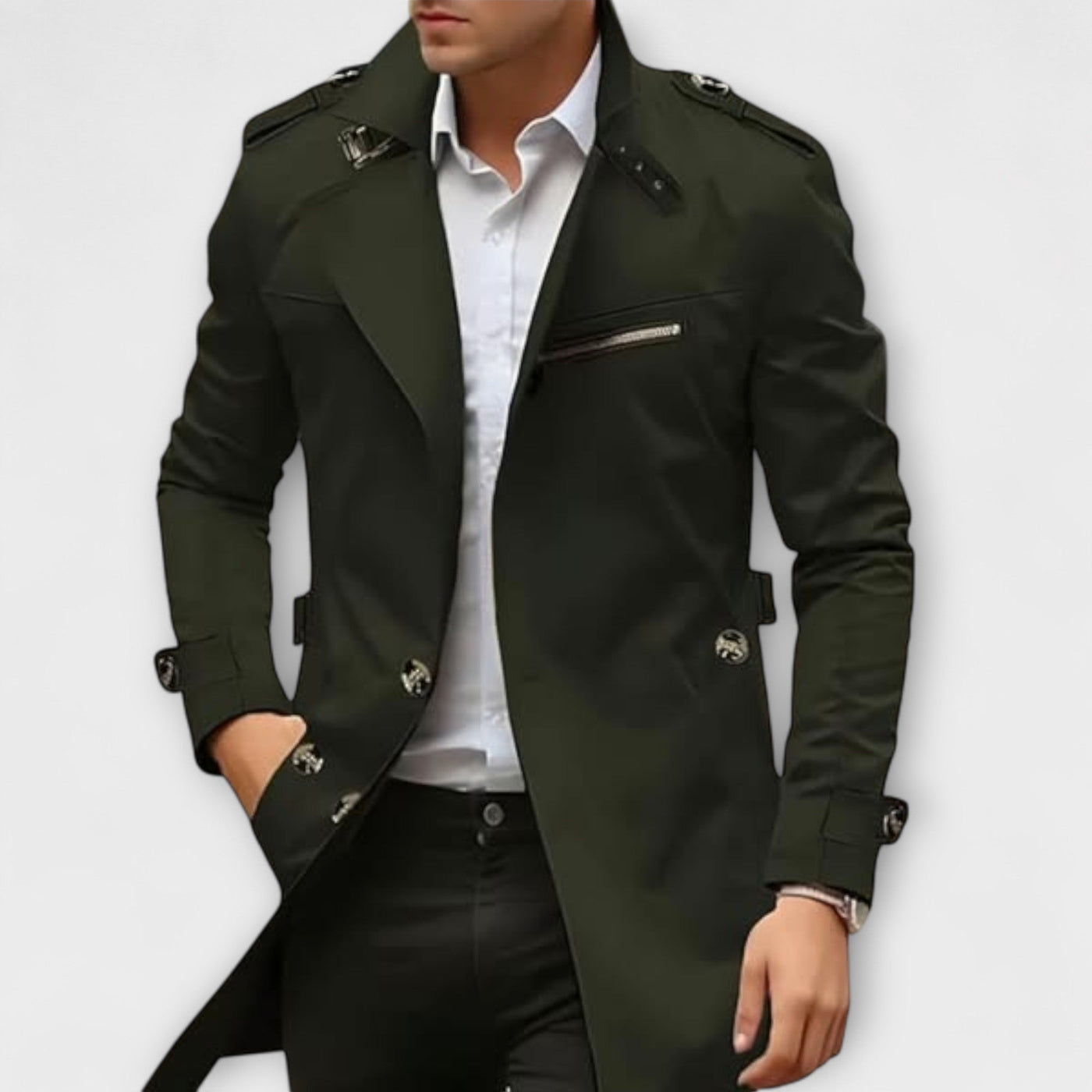 Artisanal Trench Coat Elegance for the Modern Man