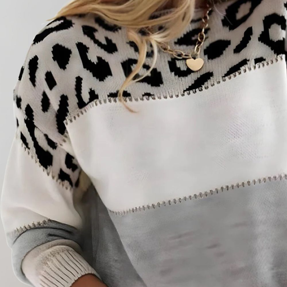 Tamsin | Chic leopard print sweater