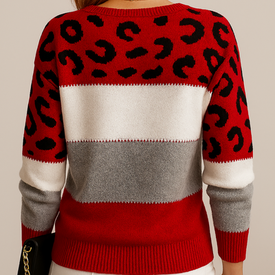 Tamsin | Chic leopard print sweater