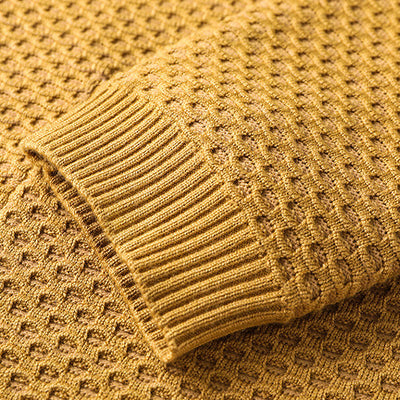 James™  - Comfortable Honeycomb Knit Cardigan