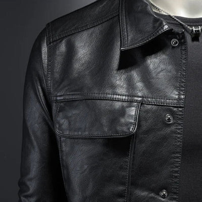 Darius™ | Premium leather jacket in motorcycle style