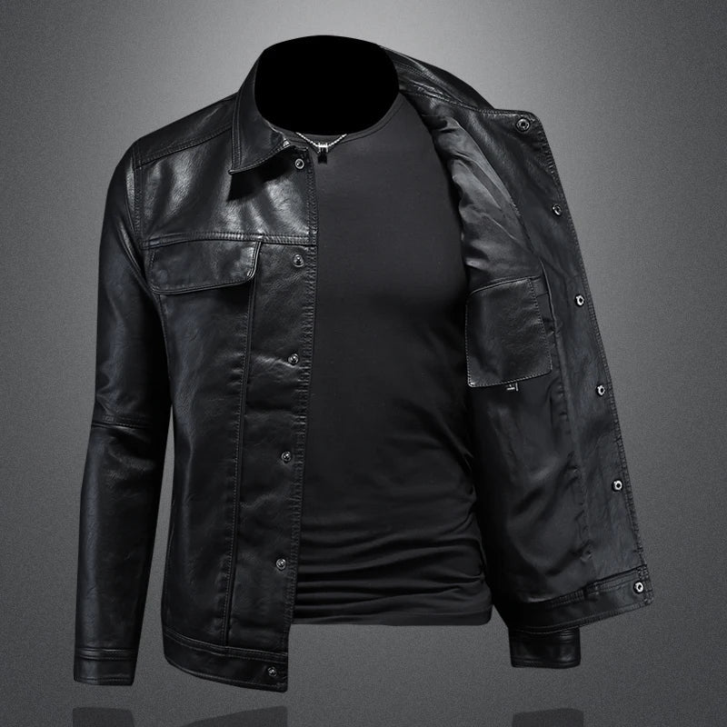 Darius™ | Premium leather jacket in motorcycle style