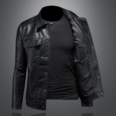 Darius™ | Premium leather jacket in motorcycle style