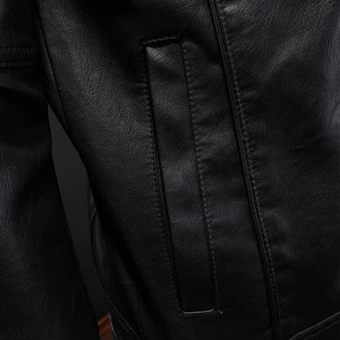 Darius™ | Premium leather jacket in motorcycle style