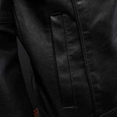 Darius™ | Premium leather jacket in motorcycle style