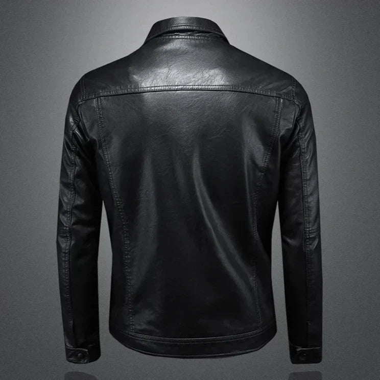 Darius™ | Premium leather jacket in motorcycle style
