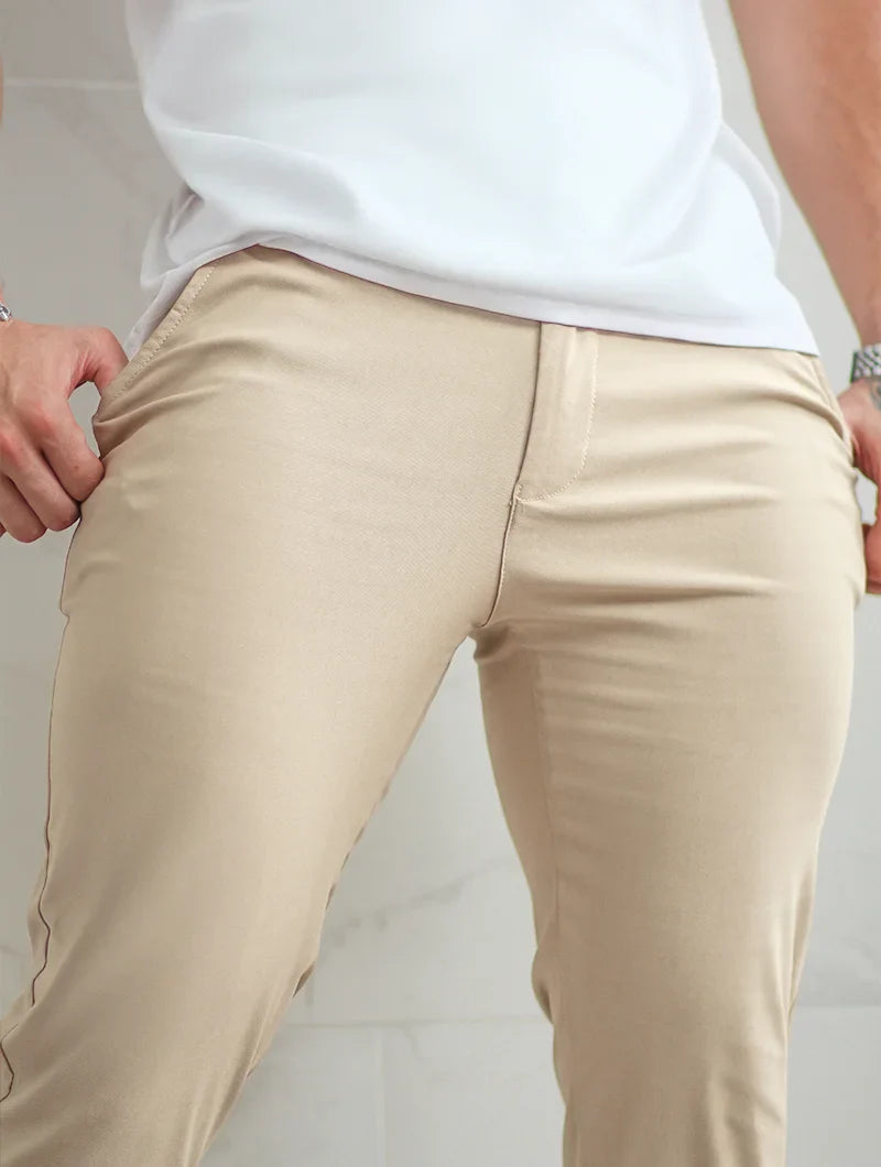 Noa Stretch Broek - Kaki