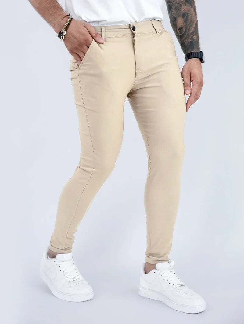Noa Stretch Broek - Kaki