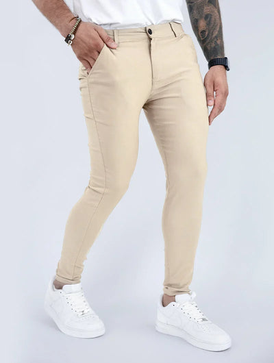 Noa Stretch Broek - Kaki