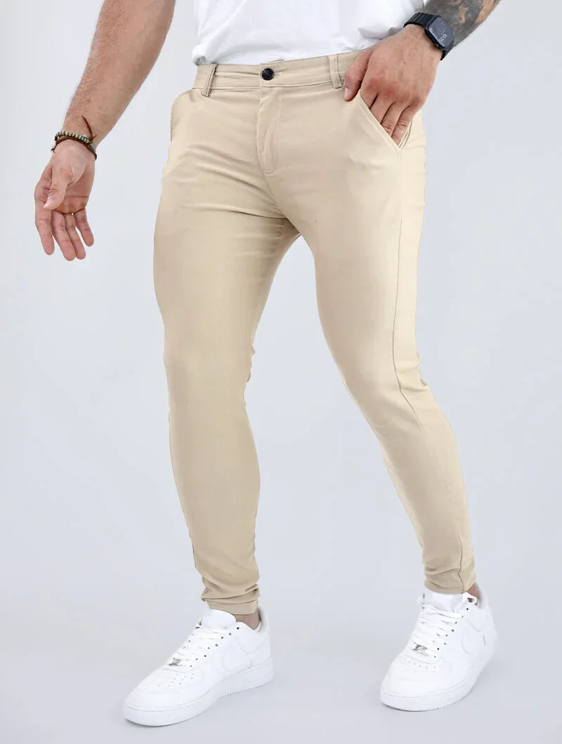 Noa Stretch Broek - Kaki