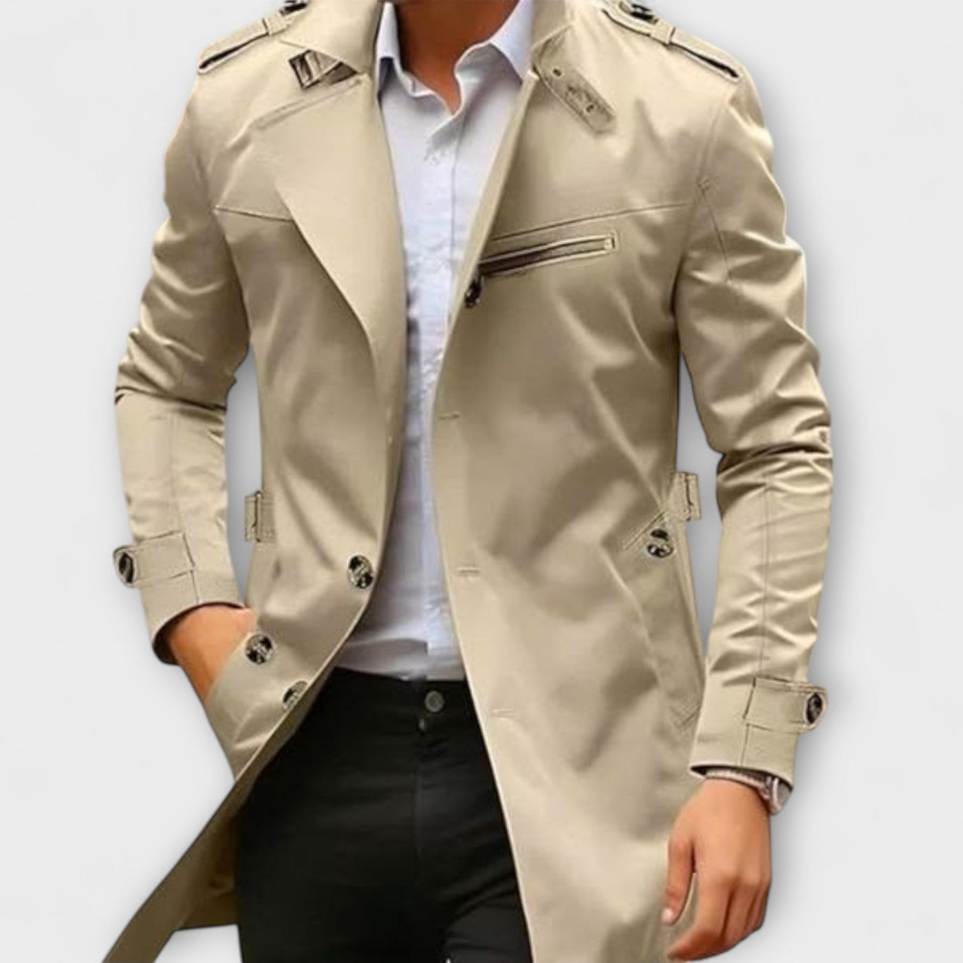 Artisanal Trench Coat Elegance for the Modern Man