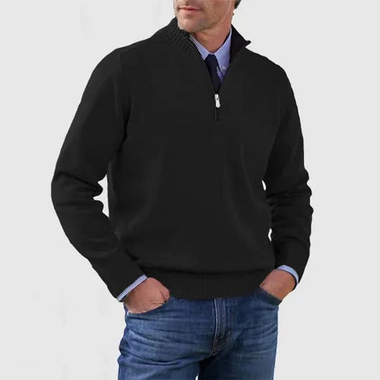 Howard | Well-Groomed Class Zipped Sweater